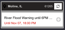 Now App - Weather Card Addition - Weather Alerts